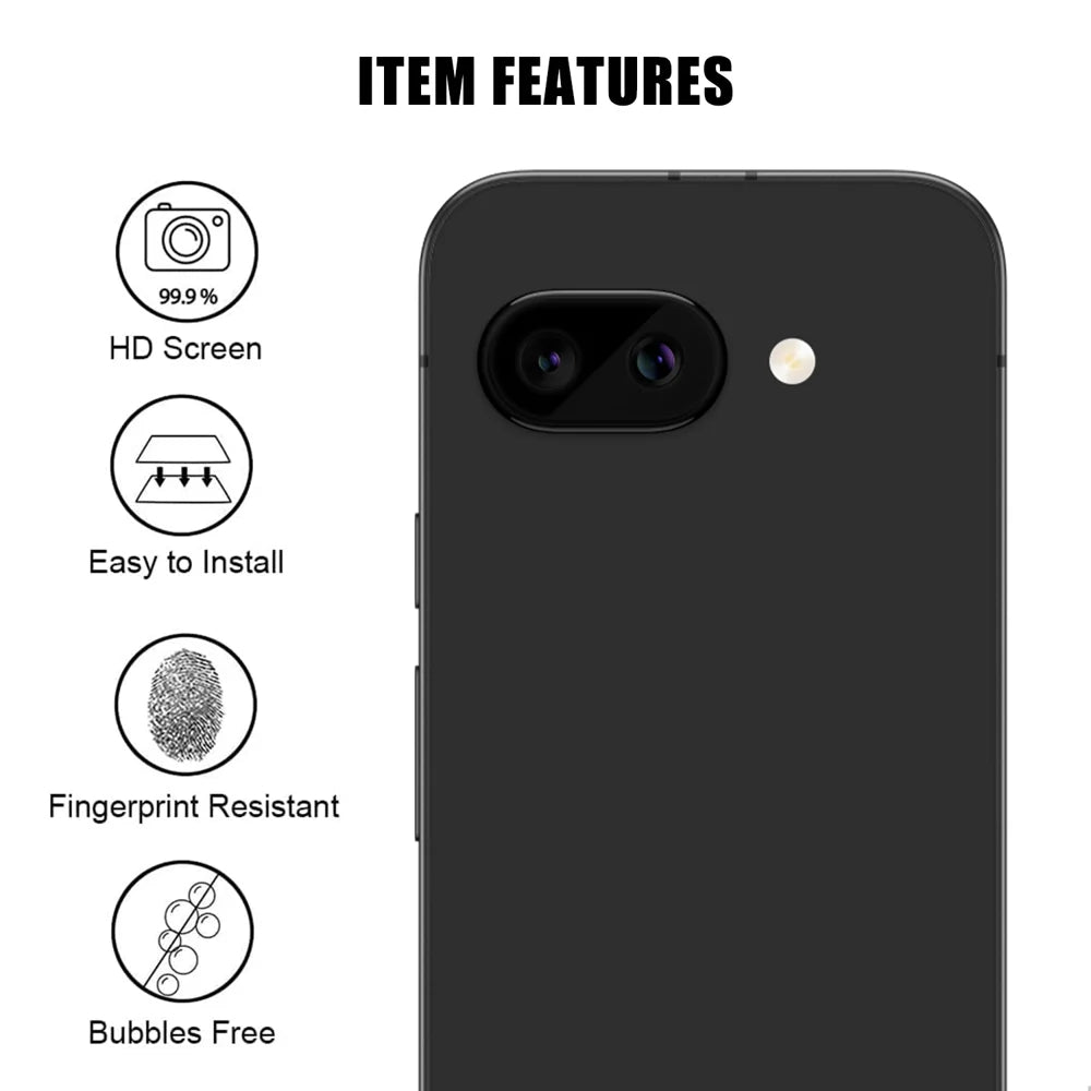For Google Pixel 10a Full Cover Camera Lens Protector High Definition Anti Fingerprint AR Tempered Glass Lens Film - Transparent - 2