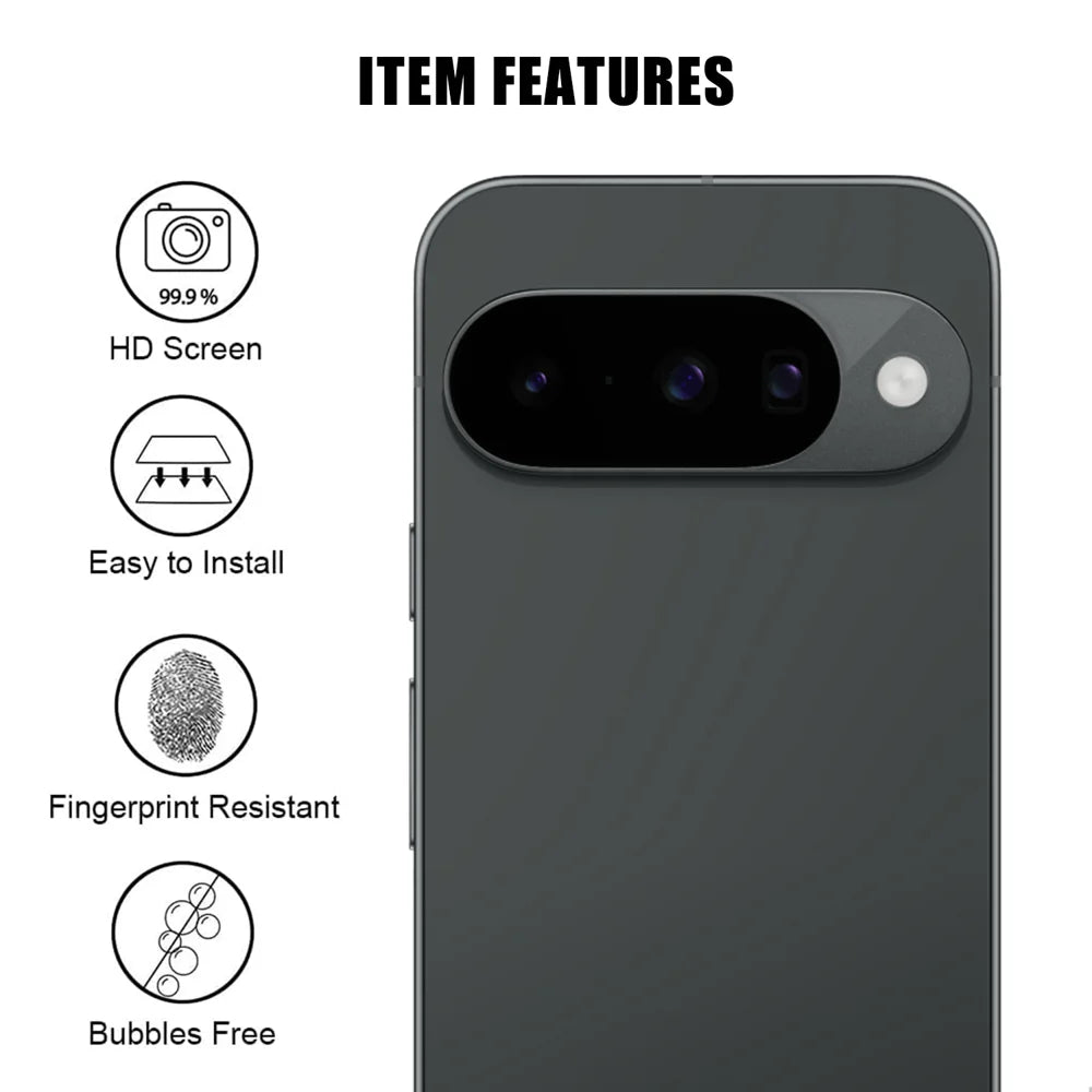 For Google Pixel 10 Full Cover Camera Lens Protector High Definition Anti Fingerprint AR Tempered Glass Lens Film - Transparent - 2