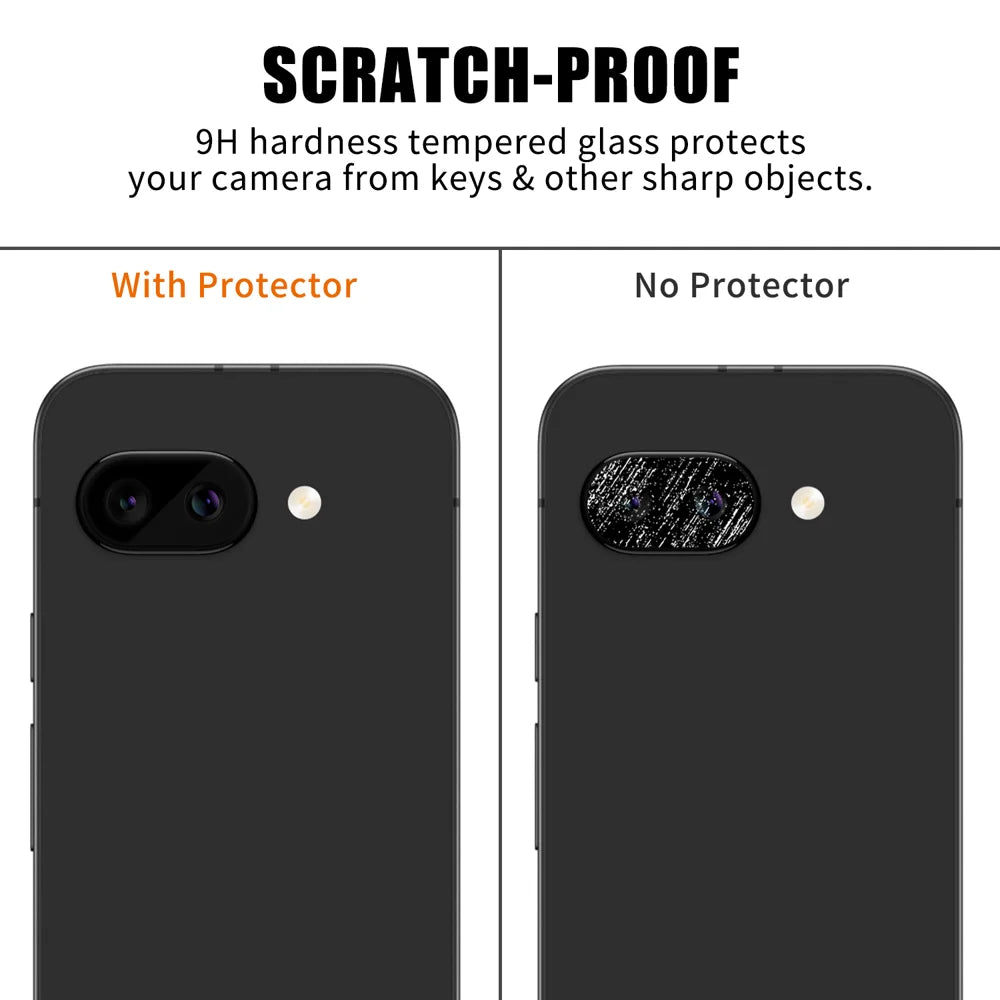 For Google Pixel 9a Full Cover Camera Lens Protector High Definition Anti Fingerprint AR Tempered Glass Lens Film - Transparent - 4