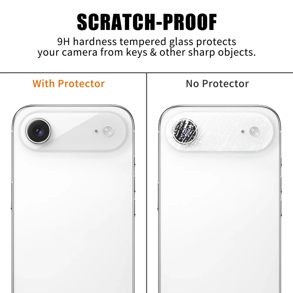 For iPhone Air Full Cover Camera Lens Protector High Definition Anti Fingerprint AR Tempered Glass Lens Film - Transparent - 4