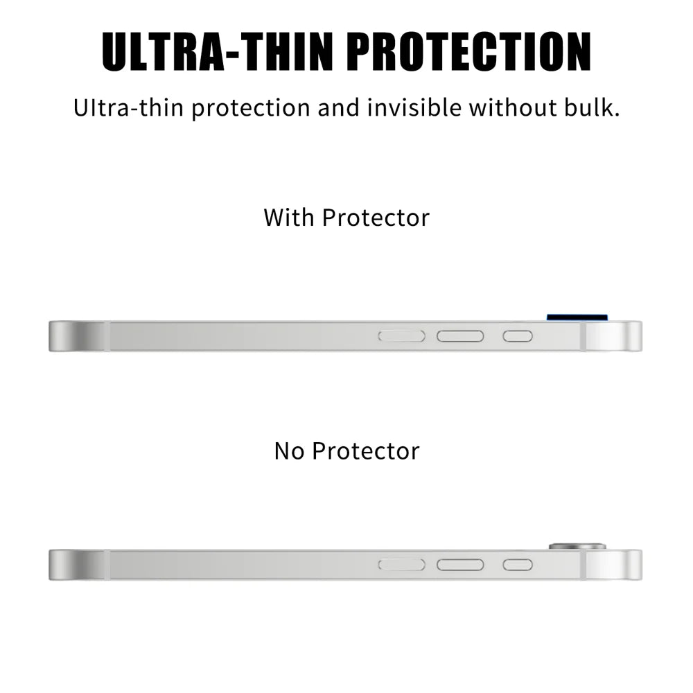 For iPhone 17e / 16e Full Cover Camera Lens Protector High Definition Anti Fingerprint AR Tempered Glass Lens Film - Transparent - 3