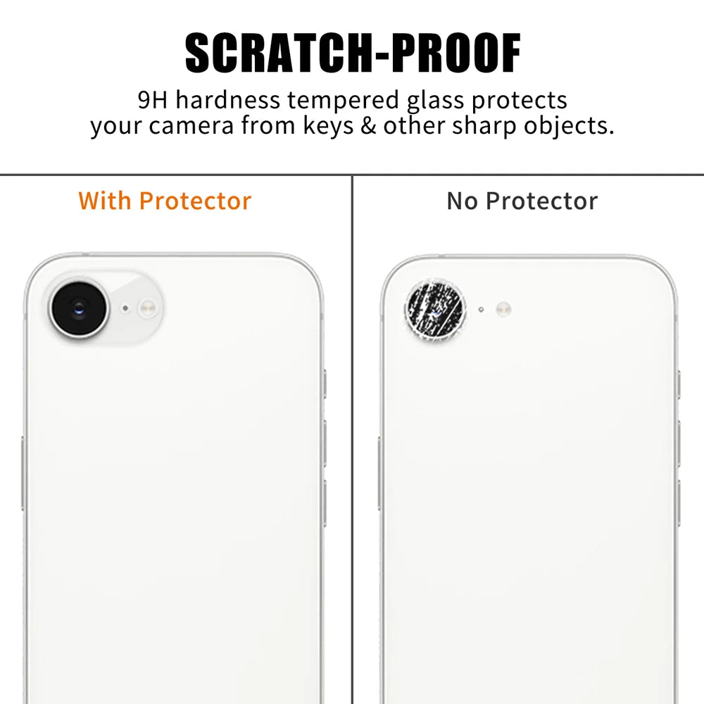 For iPhone 17e / 16e Full Cover Camera Lens Protector High Definition Anti Fingerprint AR Tempered Glass Lens Film - Transparent - 4