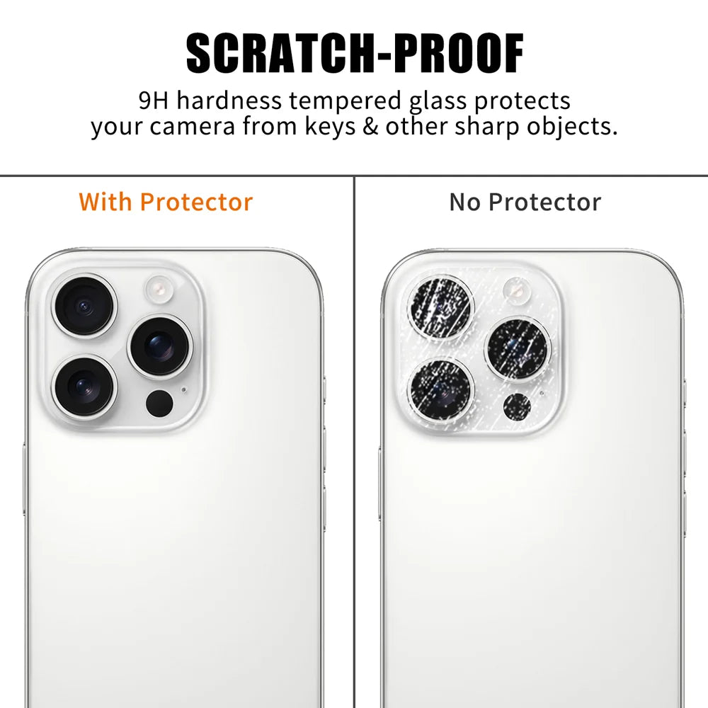 For iPhone 14 Pro Max / iPhone 14 Pro Full Cover Camera Lens Protector High Definition Anti Fingerprint AR Tempered Glass Lens Film - Transparent - 4