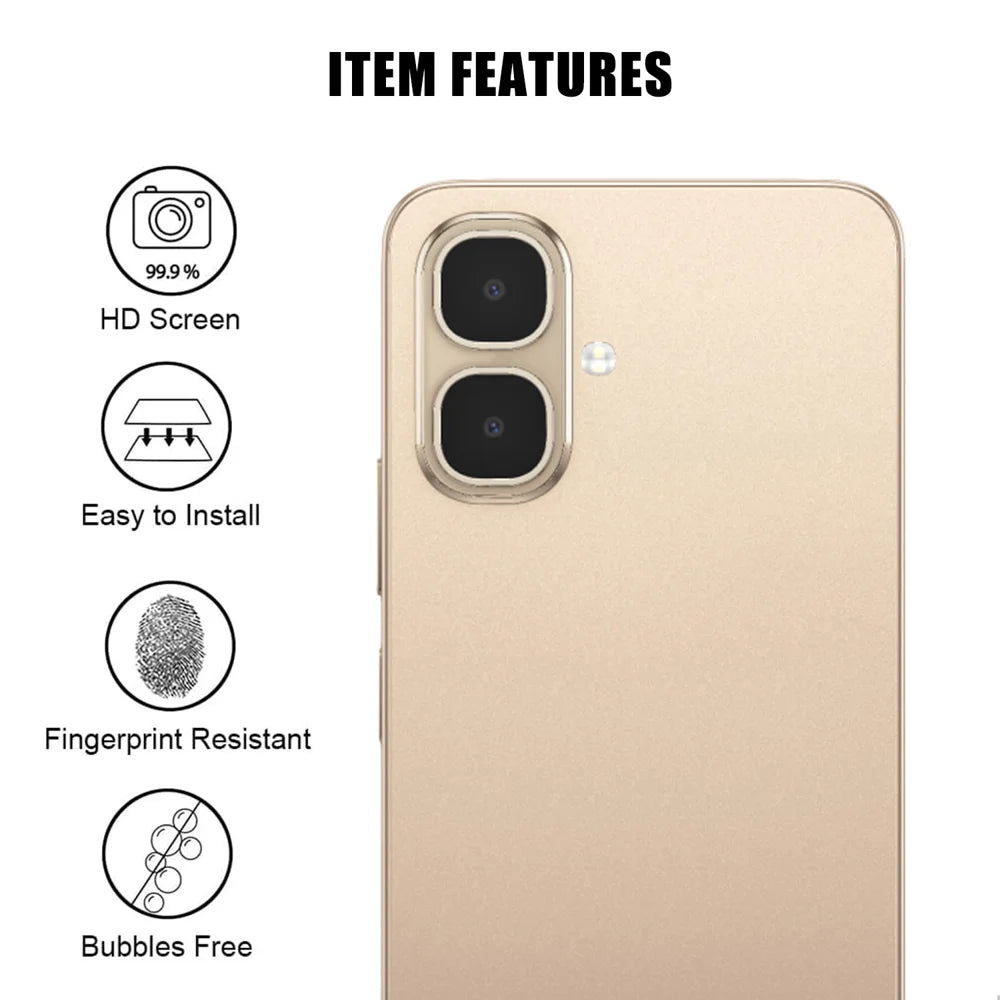For Infinix Smart 10 Full Cover Camera Lens Protector High Definition Anti Fingerprint AR Tempered Glass Lens Film - Transparent - 2