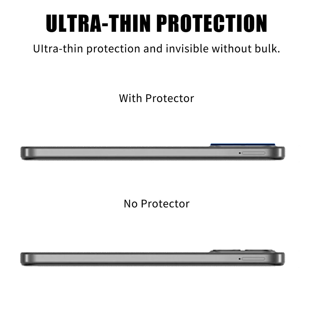 For Infinix Smart 10 HD Full Cover Camera Lens Protector High Definition Anti Fingerprint AR Tempered Glass Lens Film - Transparent - 3