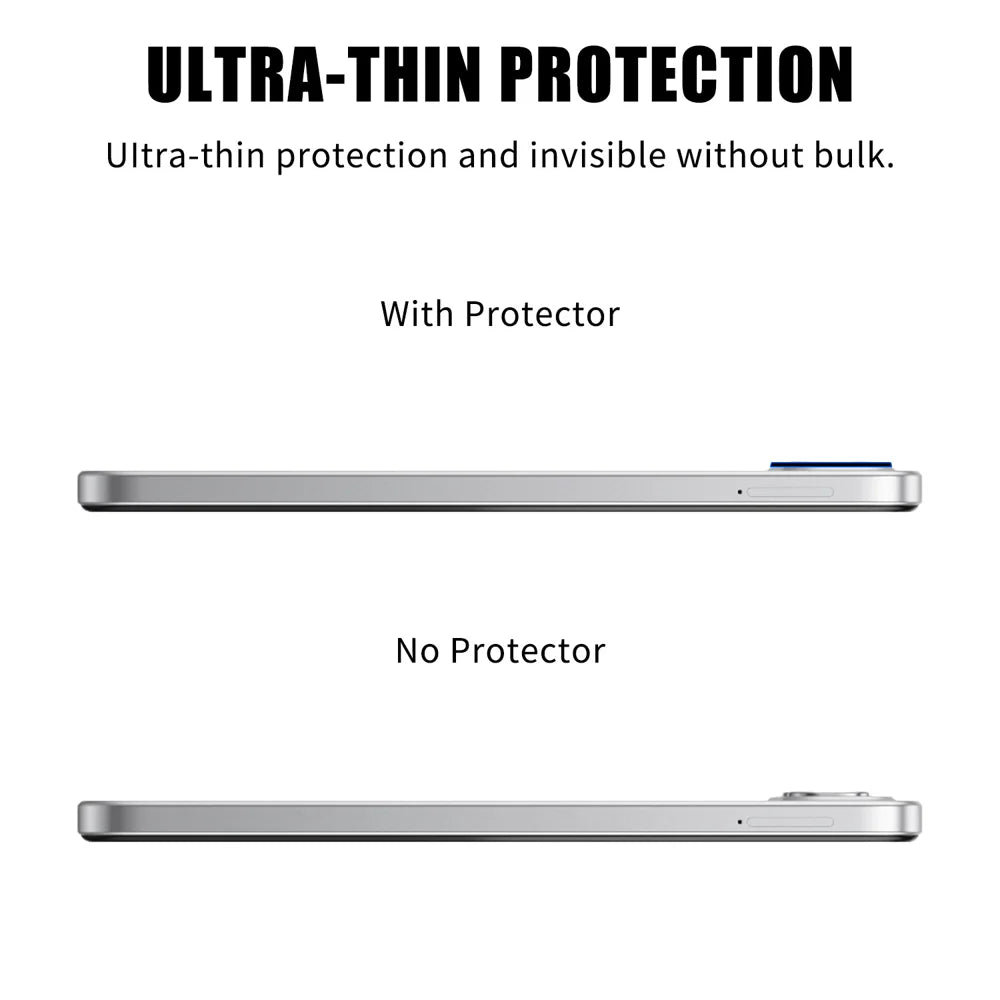 For Infinix Smart 10 Plus Full Cover Camera Lens Protector High Definition Anti Fingerprint AR Tempered Glass Lens Film - Transparent - 3