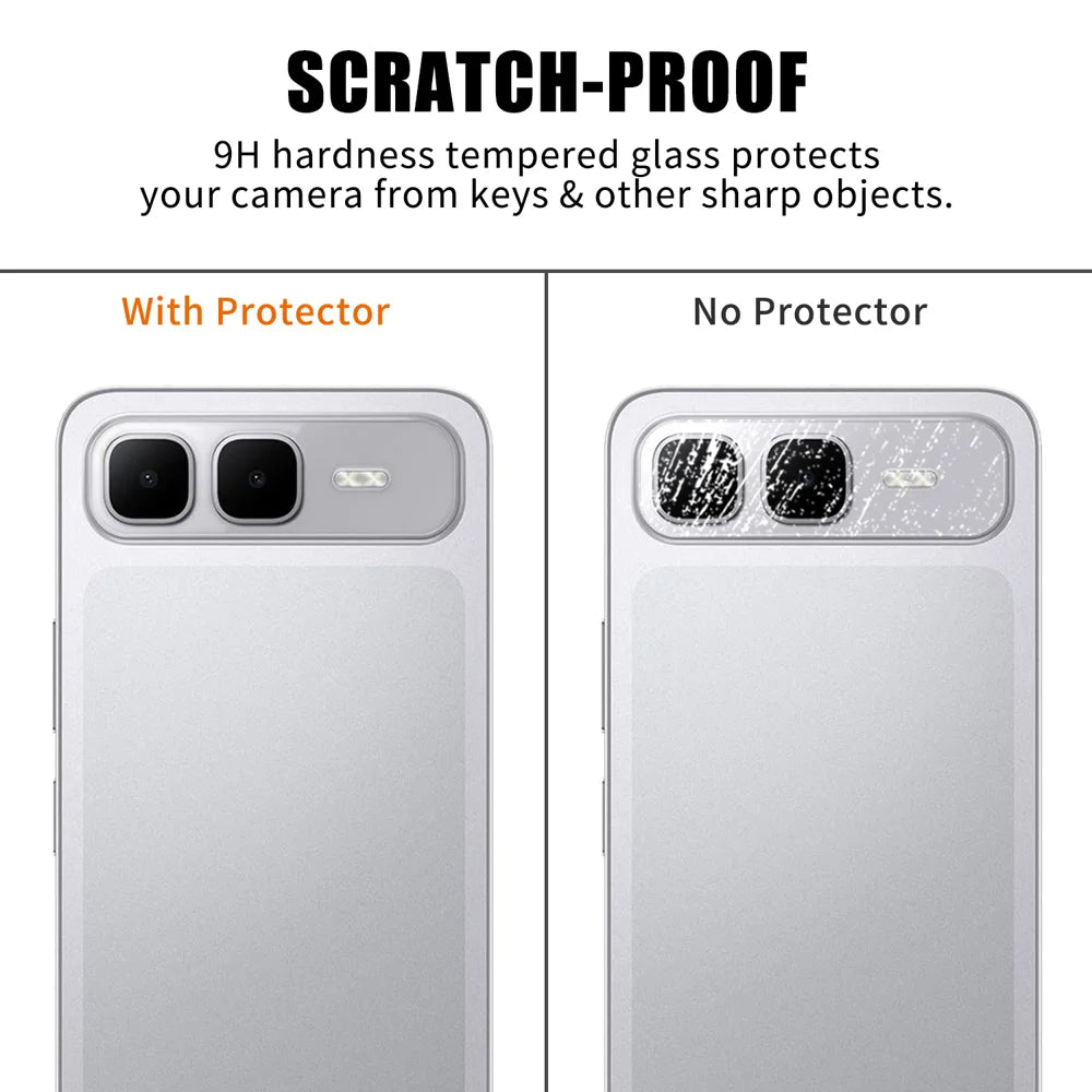 For Infinix Smart 10 Plus Full Cover Camera Lens Protector High Definition Anti Fingerprint AR Tempered Glass Lens Film - Transparent - 4