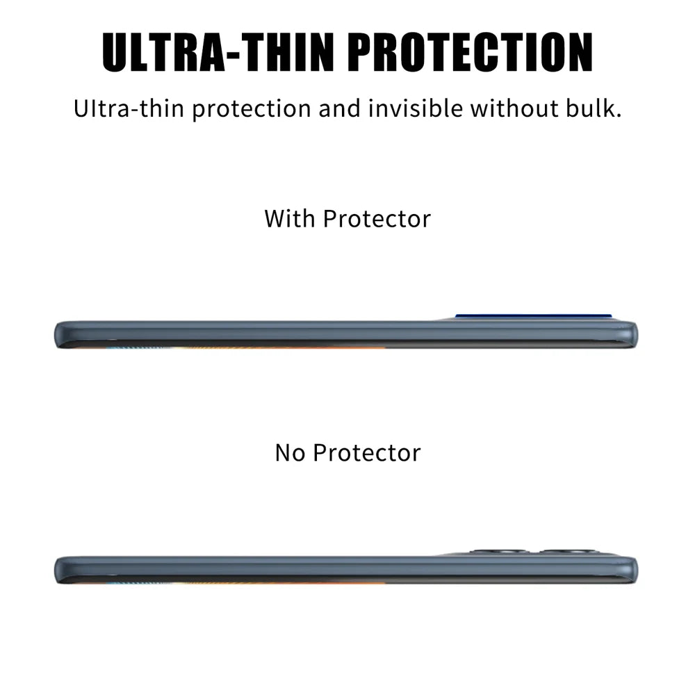 For Motorola Edge 50 Fusion 5G Full Cover Camera Lens Protector High Definition Anti Fingerprint AR Tempered Glass Lens Film - Transparent - 3