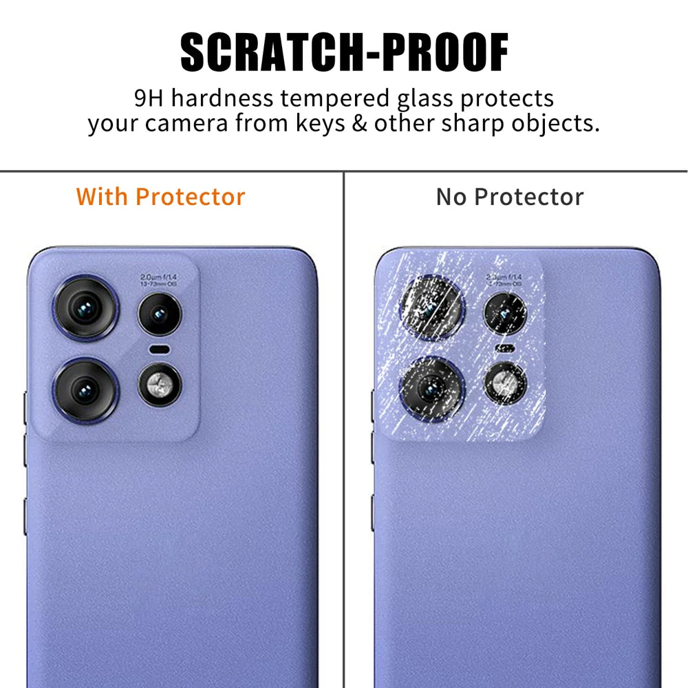 For Motorola Edge 50 Pro 5G Full Cover Camera Lens Protector High Definition Anti Fingerprint AR Tempered Glass Lens Film - Transparent - 4