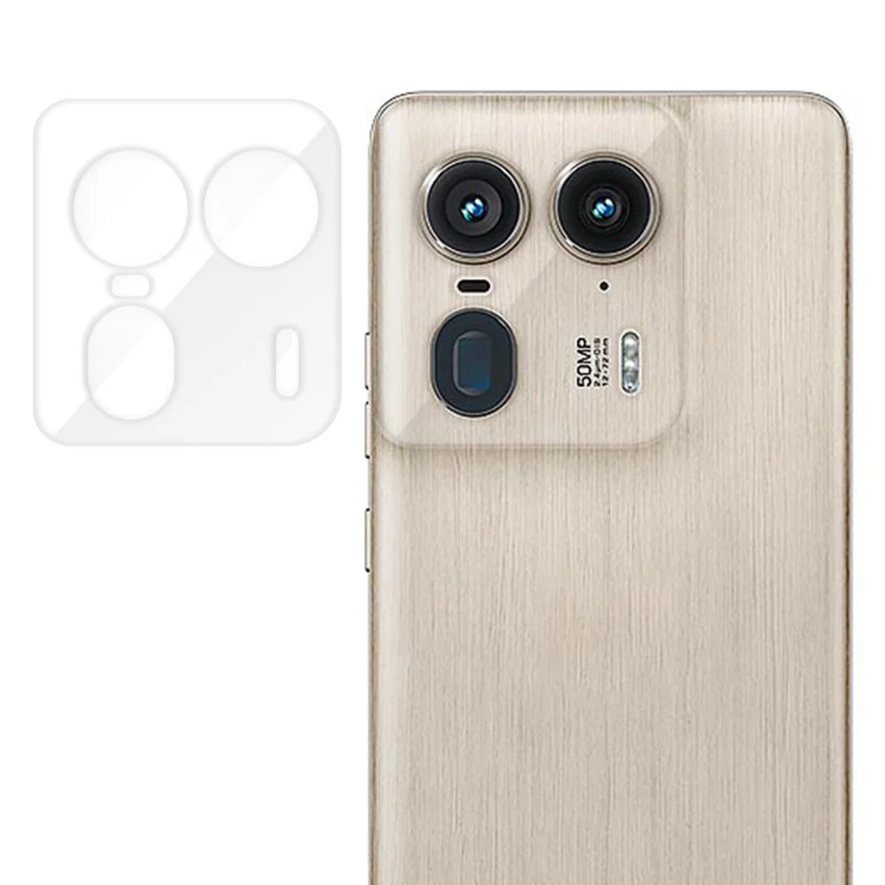 For Motorola Edge 50 Ultra 5G Full Cover Camera Lens Protector High Definition Anti Fingerprint AR Tempered Glass Lens Film - Transparent - 1