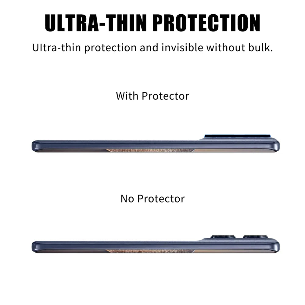 For Motorola Edge 60 5G / Motorola Edge 60s 5G / Motorola Edge 60 Fusion 5G Full Cover Camera Lens Protector High Definition Anti Fingerprint AR Tempered Glass Lens Film - Transparent - 3