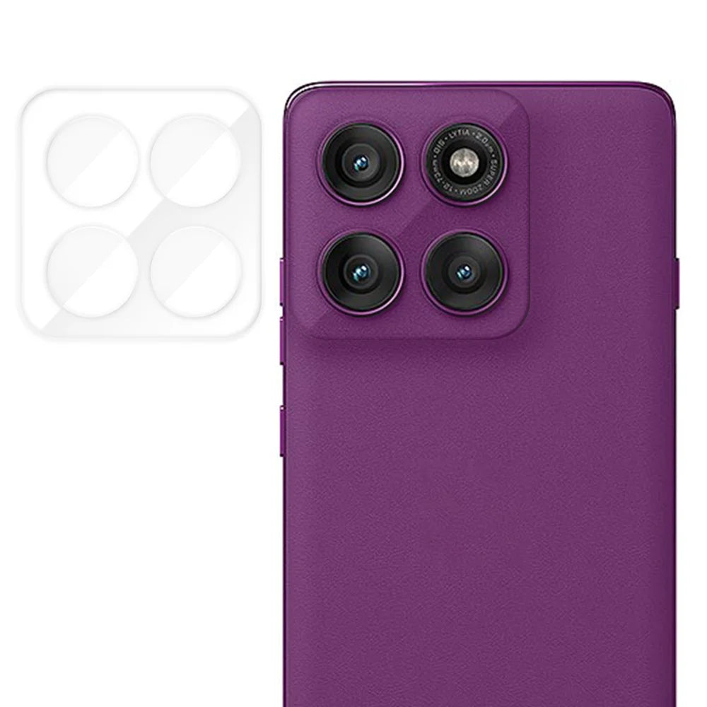 For Motorola Edge 60 Pro 5G Full Cover Camera Lens Protector High Definition Anti Fingerprint AR Tempered Glass Lens Film - Transparent - 1