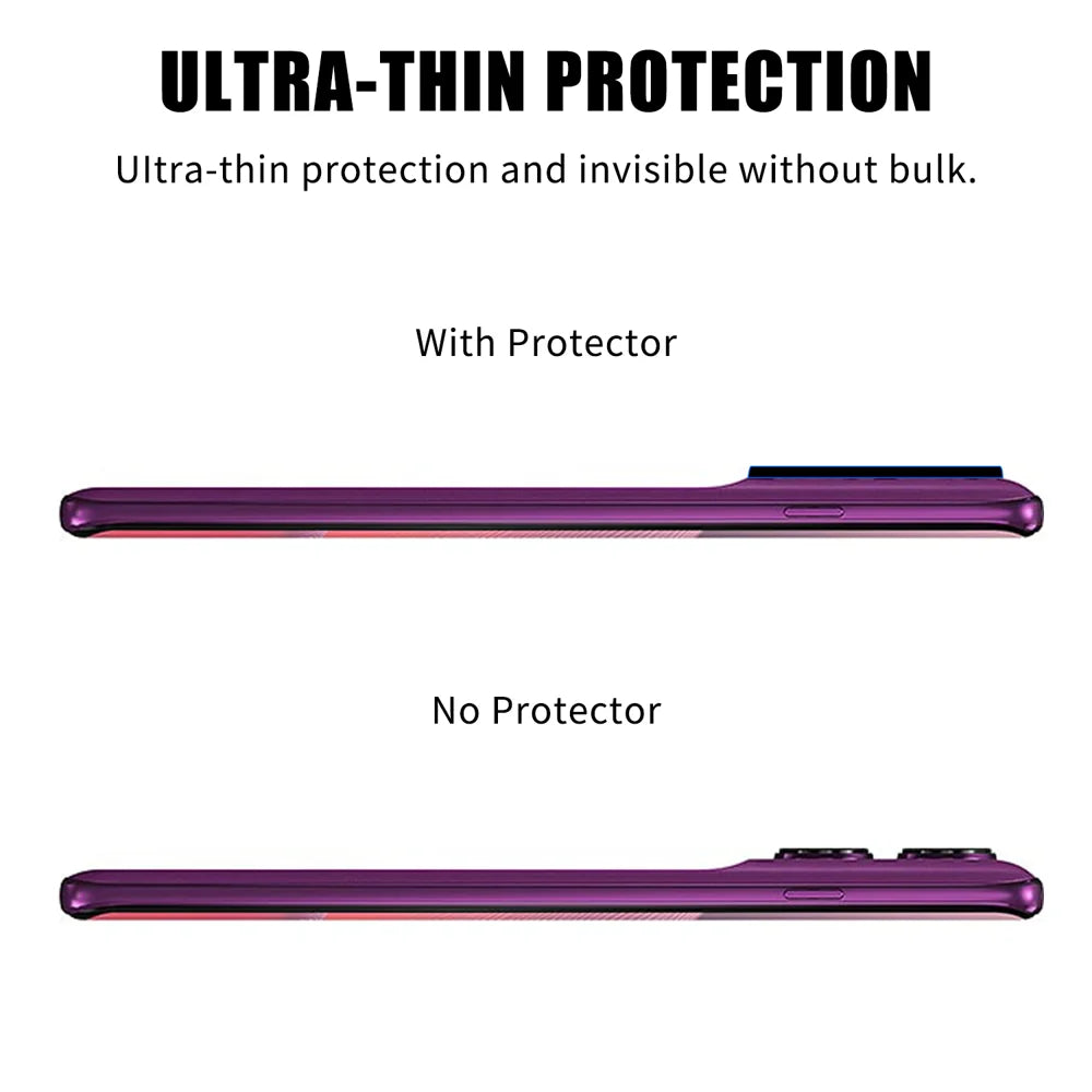 For Motorola Edge 60 Pro 5G Full Cover Camera Lens Protector High Definition Anti Fingerprint AR Tempered Glass Lens Film - Transparent - 3