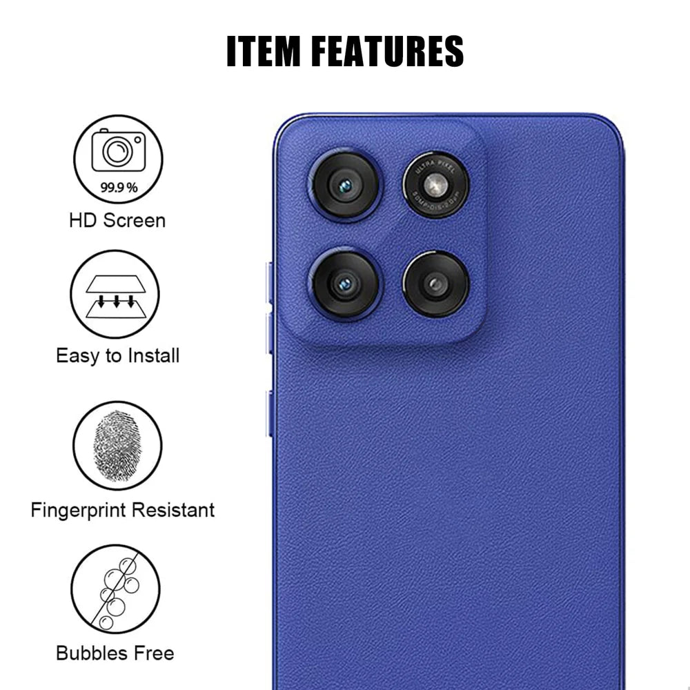 For Motorola Edge 60 Stylus 5G / Motorola Moto G Stylus 5G (2025) Full Cover Camera Lens Protector High Definition Anti Fingerprint AR Tempered Glass Lens Film - Transparent - 2