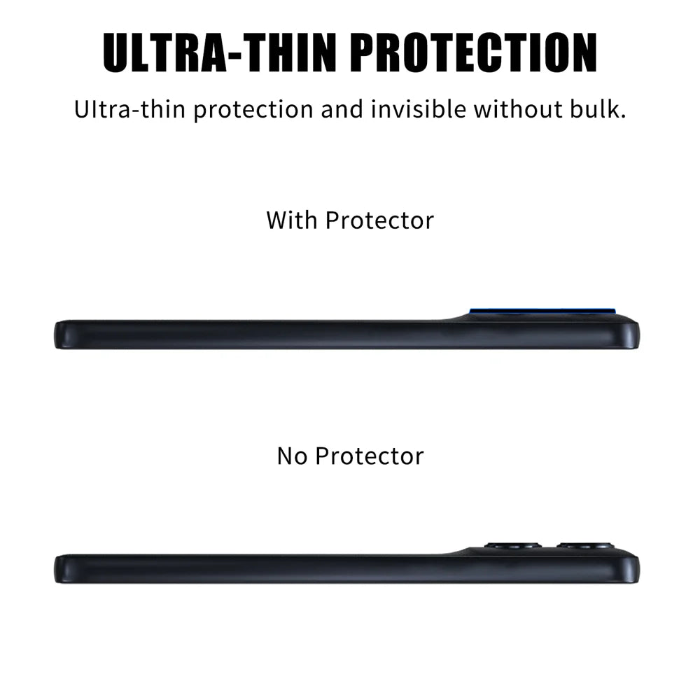 For Motorola Moto G56 5G Full Cover Camera Lens Protector High Definition Anti Fingerprint AR Tempered Glass Lens Film - Transparent - 3