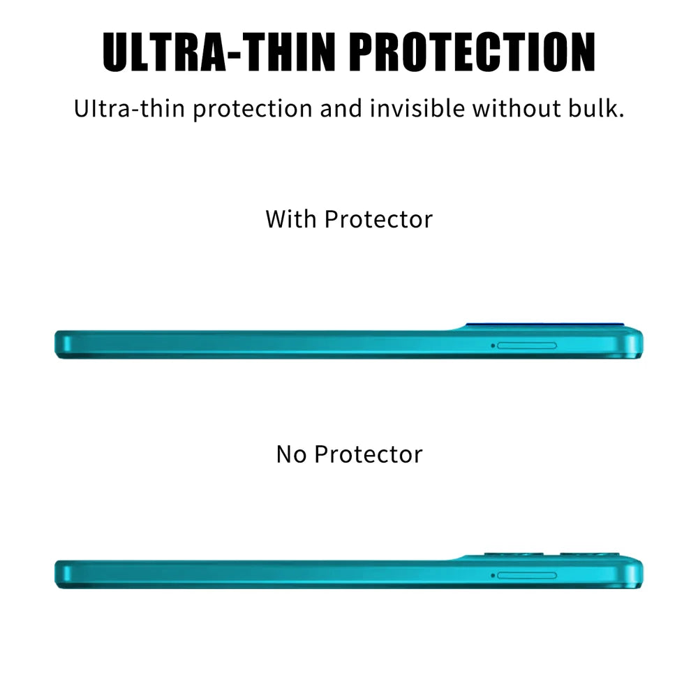 For Motorola Moto G100 5G (2025) / Motorola Moto G67 Power 5G Full Cover Camera Lens Protector High Definition Anti Fingerprint AR Tempered Glass Lens Film - Transparent - 3