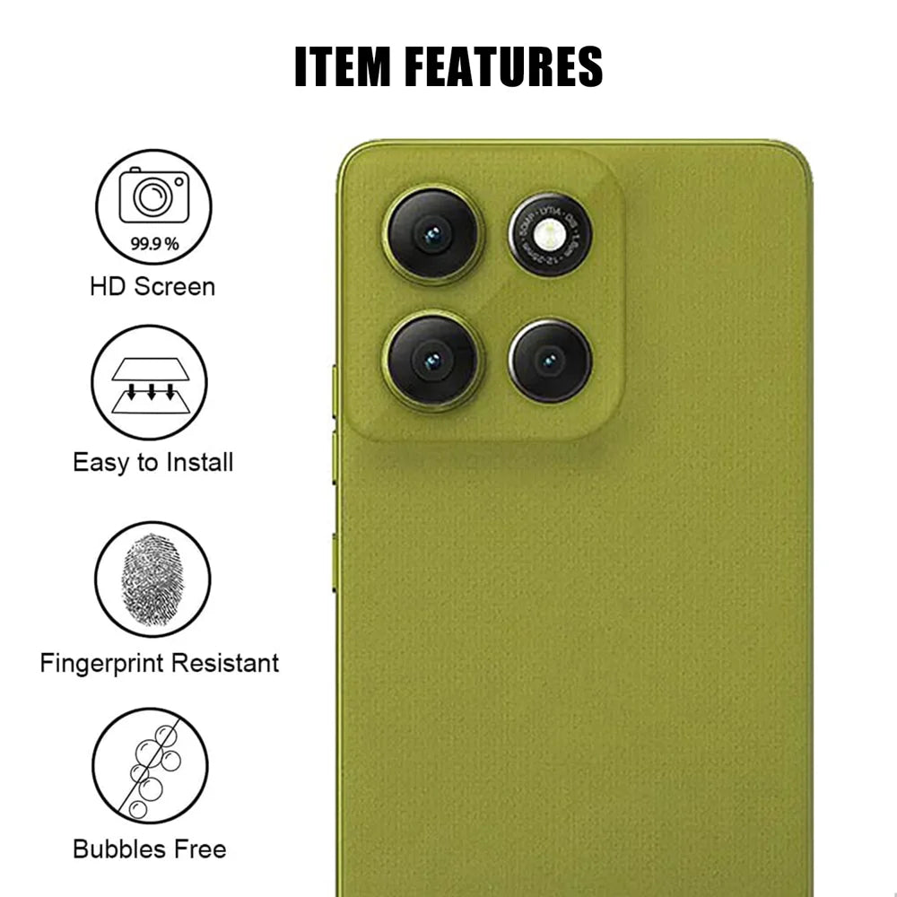 For Motorola Moto G86 Power 5G / Motorola Moto G86 5G Full Cover Camera Lens Protector High Definition Anti Fingerprint AR Tempered Glass Lens Film - Transparent - 2