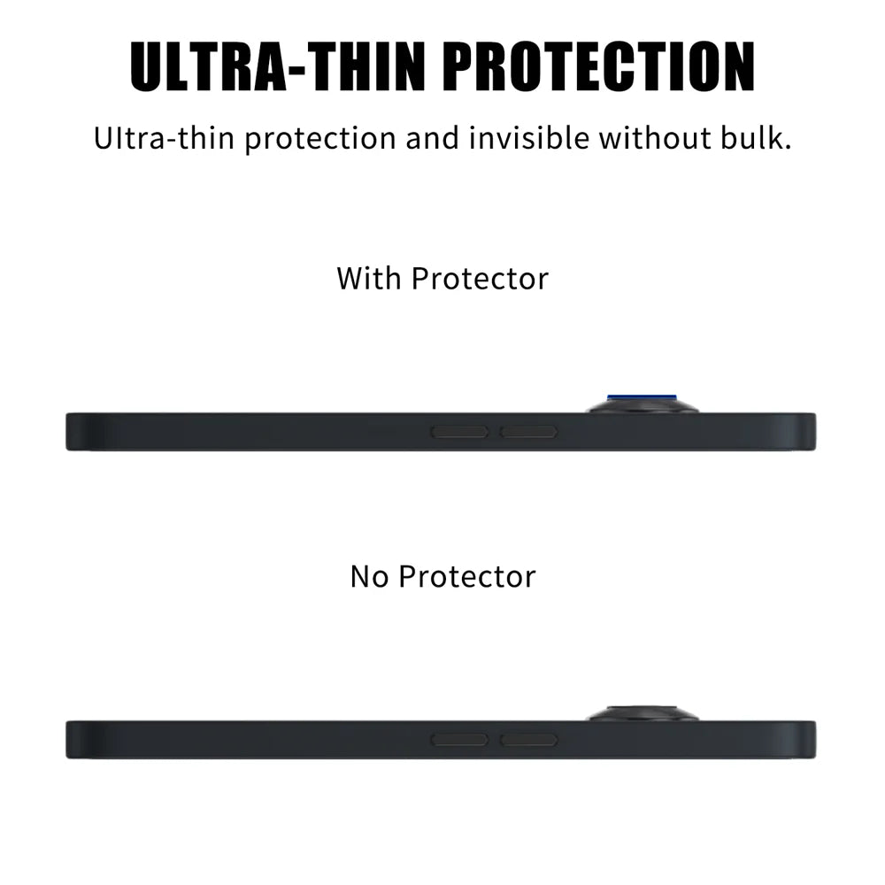 For Nothing Phone (3a) Full Cover Camera Lens Protector High Definition Anti Fingerprint AR Tempered Glass Lens Film - Transparent - 3