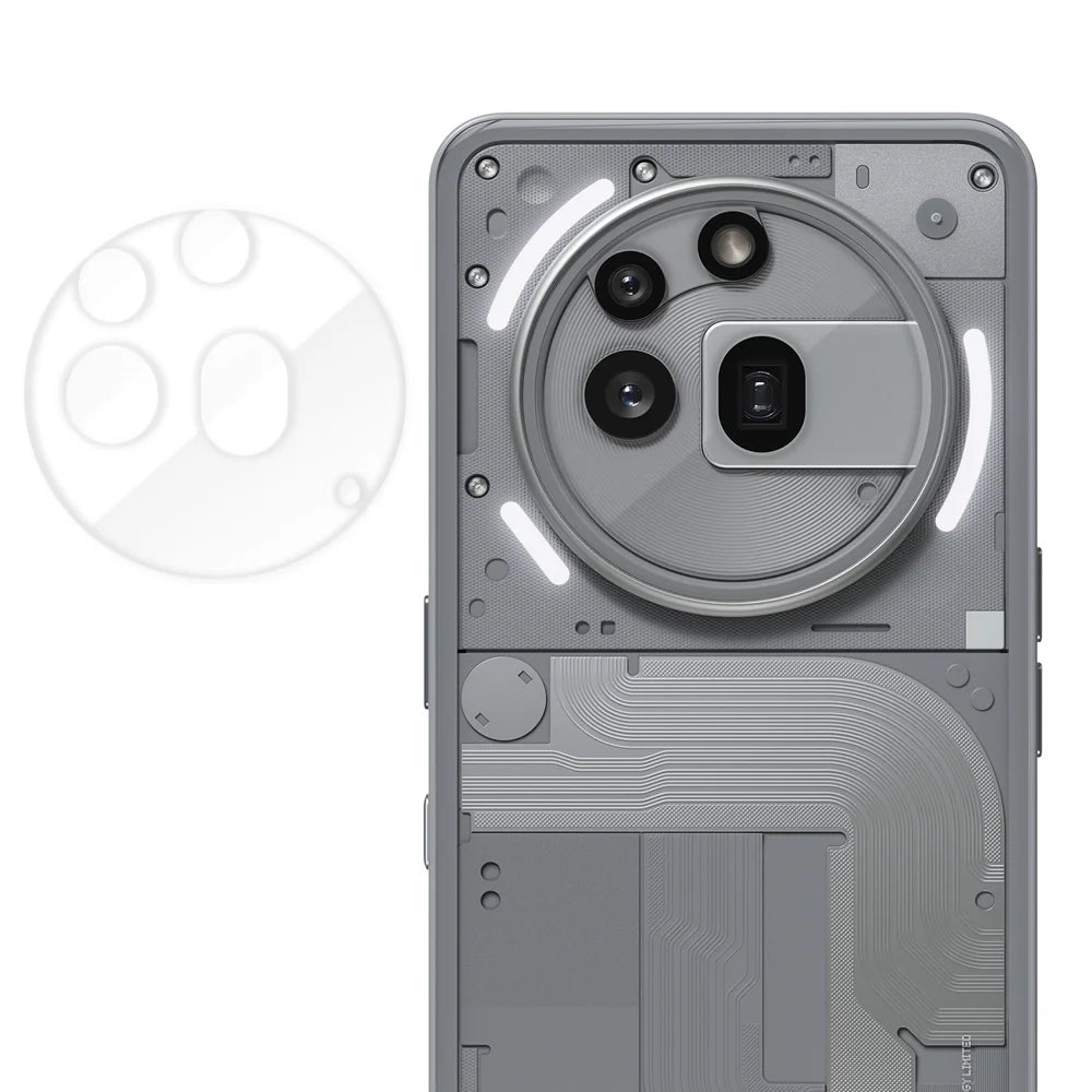 For Nothing Phone (3a) Pro Full Cover Camera Lens Protector High Definition Anti Fingerprint AR Tempered Glass Lens Film - Transparent - 1