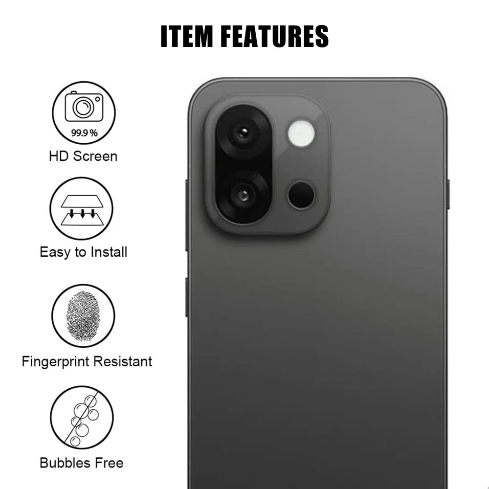 For OnePlus 13s 5G Full Cover Camera Lens Protector High Definition Anti Fingerprint AR Tempered Glass Lens Film - Transparent - 2