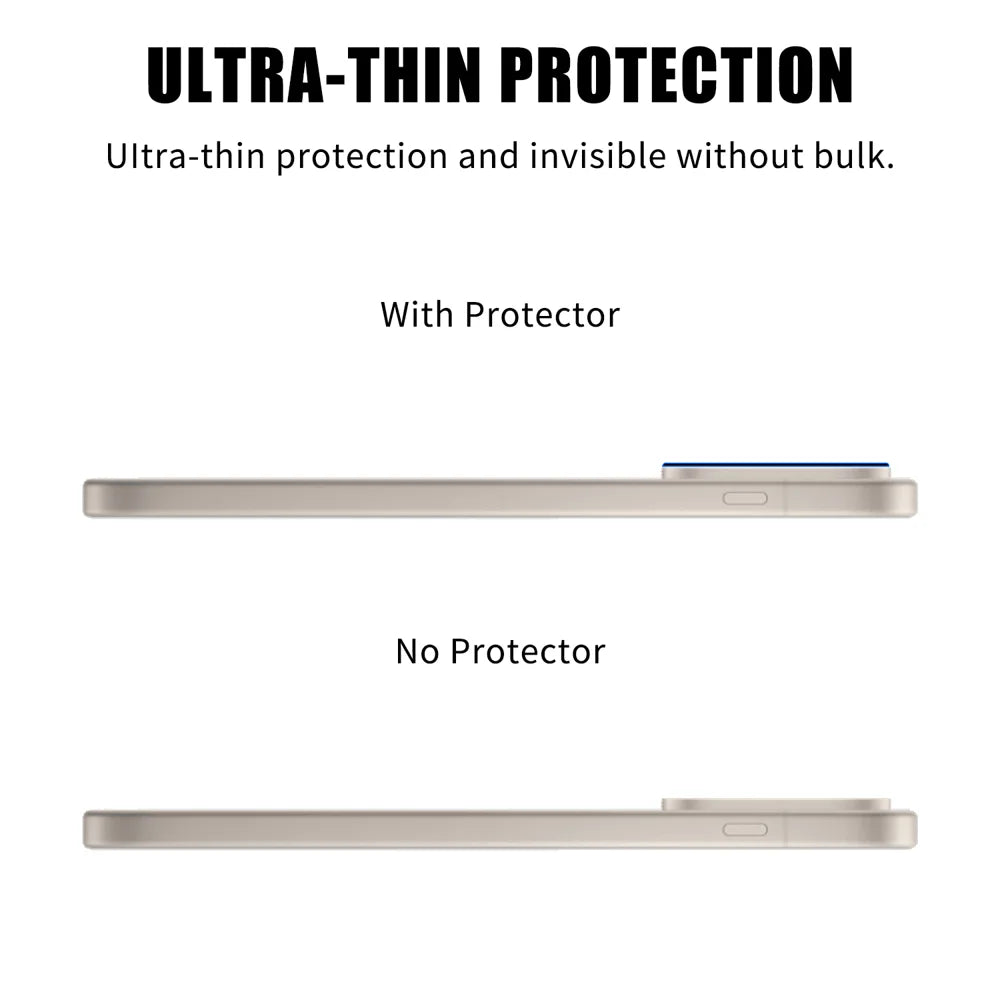 For OnePlus 15 5G Full Cover Camera Lens Protector High Definition Anti Fingerprint AR Tempered Glass Lens Film - Transparent - 3
