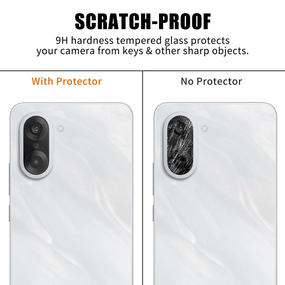 For OnePlus Ace 5 Racing 5G Full Cover Camera Lens Protector High Definition Anti Fingerprint AR Tempered Glass Lens Film - Transparent - 4