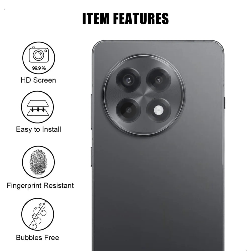 For OnePlus Ace 5 Pro 5G / OnePlus Ace 5 5G Full Cover Camera Lens Protector High Definition Anti Fingerprint AR Tempered Glass Lens Film - Transparent - 2