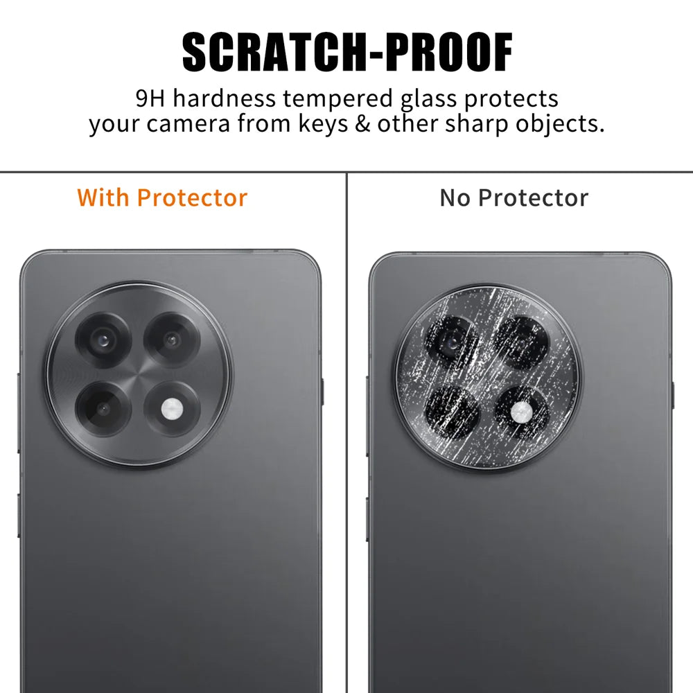 For OnePlus Ace 5 Pro 5G / OnePlus Ace 5 5G Full Cover Camera Lens Protector High Definition Anti Fingerprint AR Tempered Glass Lens Film - Transparent - 4