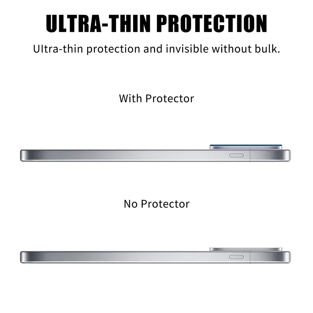 For OnePlus Ace 6 5G Full Cover Camera Lens Protector High Definition Anti Fingerprint AR Tempered Glass Lens Film - Transparent - 3