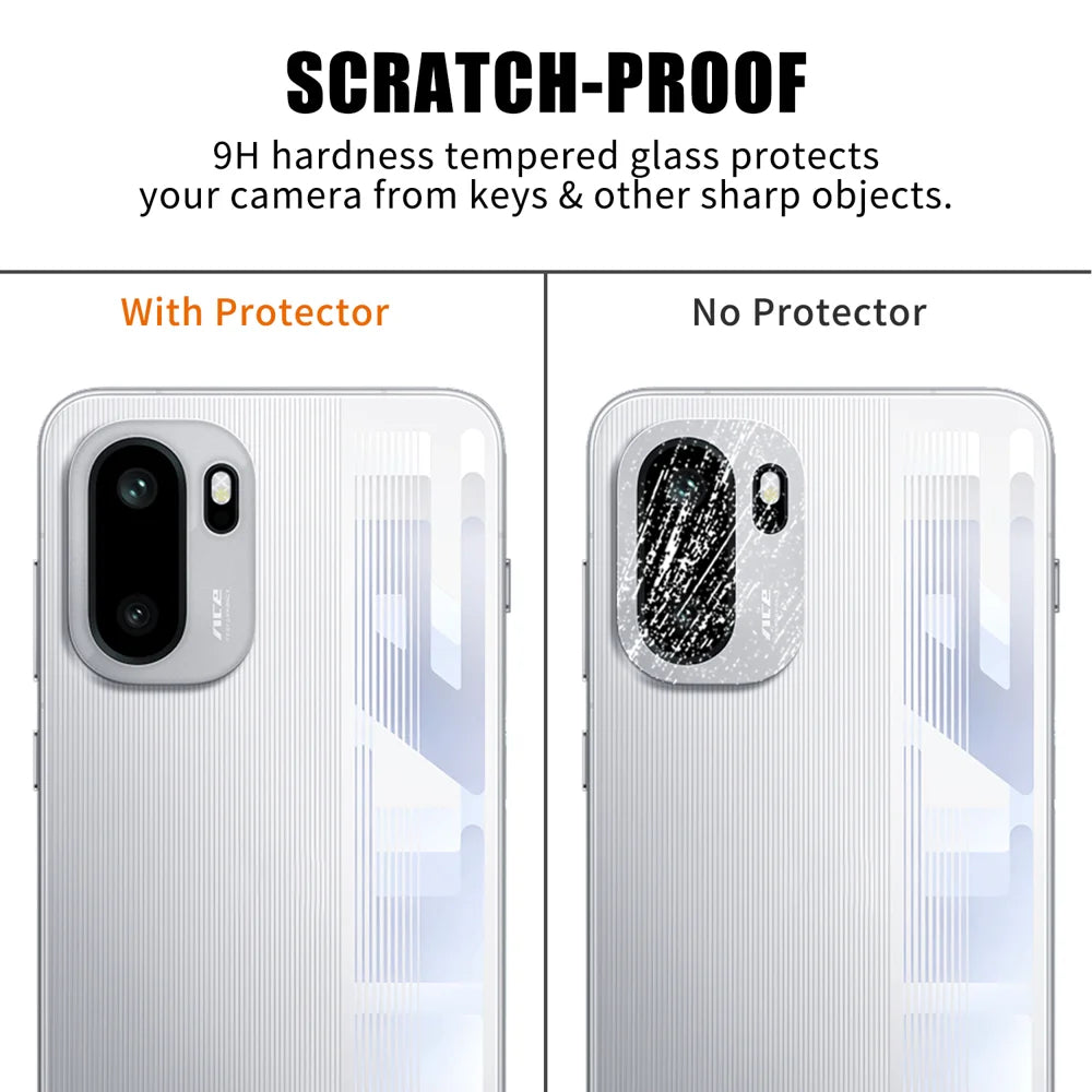 For OnePlus Ace 6 5G Full Cover Camera Lens Protector High Definition Anti Fingerprint AR Tempered Glass Lens Film - Transparent - 4