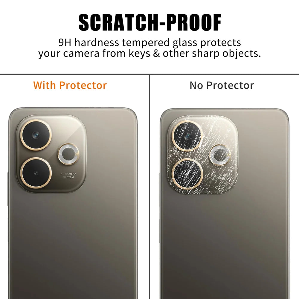 For Oppo A5 Pro 5G (Global) Full Cover Camera Lens Protector High Definition Anti Fingerprint AR Tempered Glass Lens Film - Transparent - 4