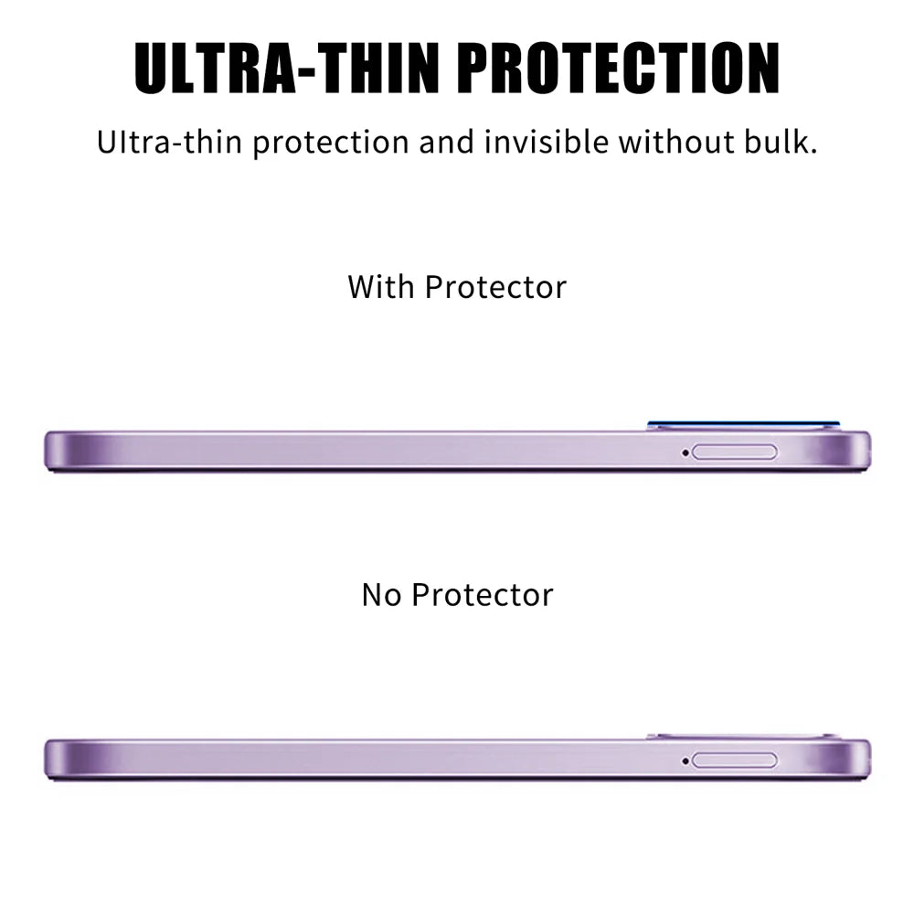 For Oppo A6x 5G Full Cover Camera Lens Protector High Definition Anti Fingerprint AR Tempered Glass Lens Film - Transparent - 3