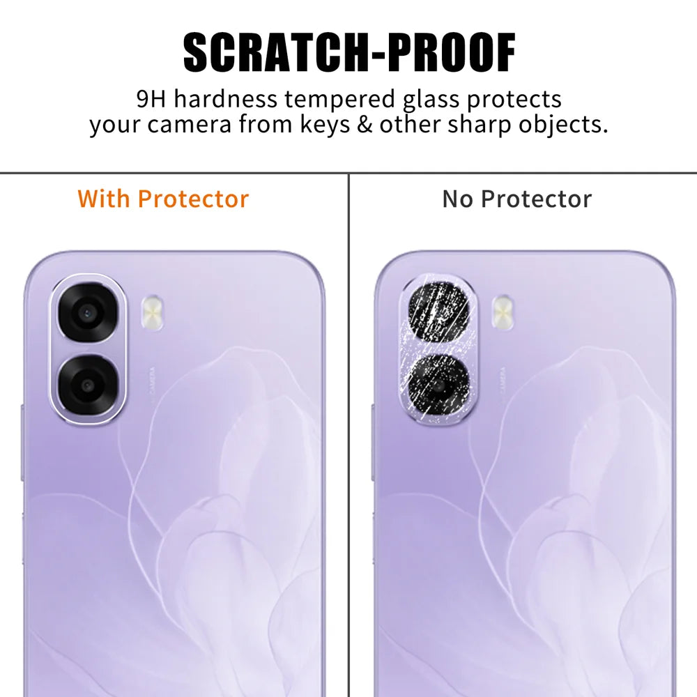 For Oppo A6x 5G Full Cover Camera Lens Protector High Definition Anti Fingerprint AR Tempered Glass Lens Film - Transparent - 4