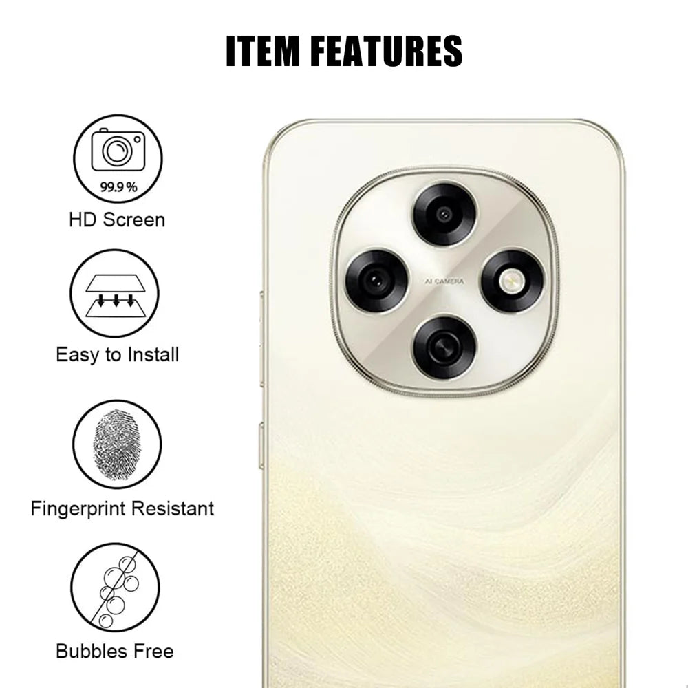 For Oppo F31 Pro 5G Full Cover Camera Lens Protector High Definition Anti Fingerprint AR Tempered Glass Lens Film - Transparent - 2