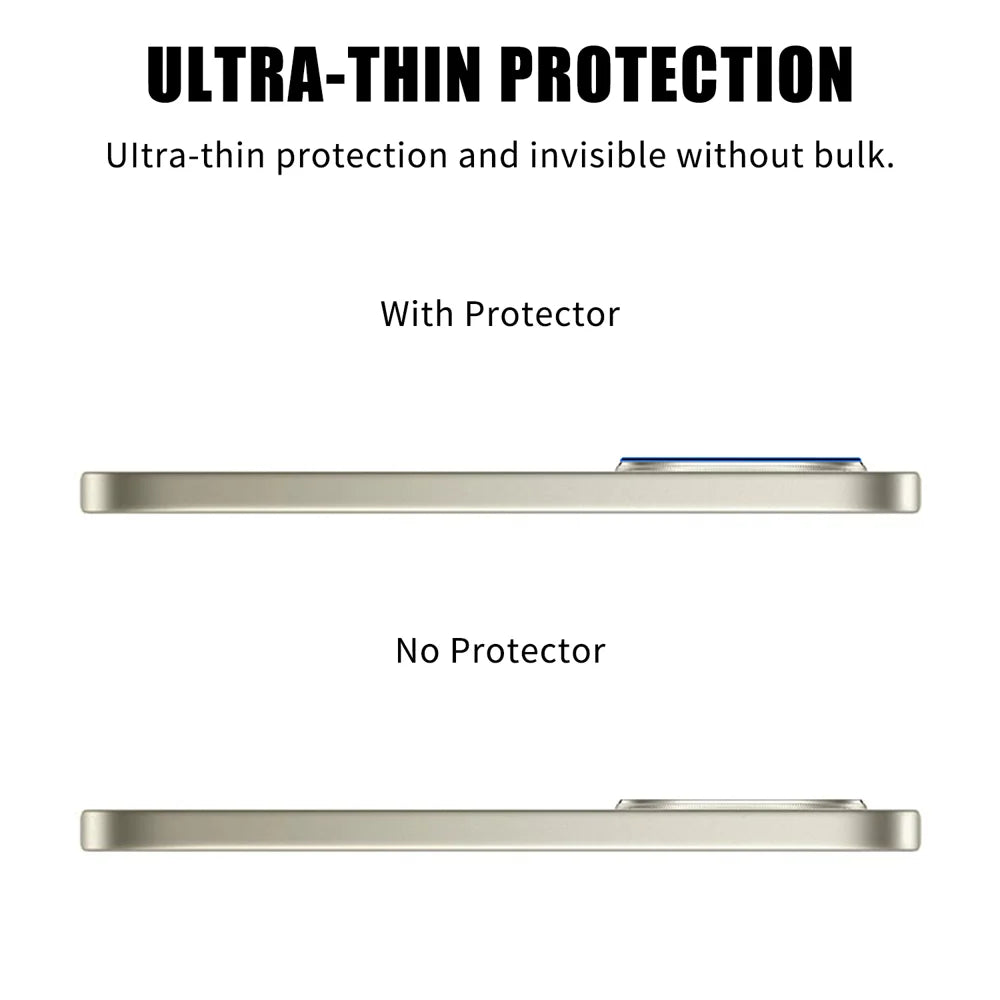 For Oppo F31 Pro 5G Full Cover Camera Lens Protector High Definition Anti Fingerprint AR Tempered Glass Lens Film - Transparent - 3