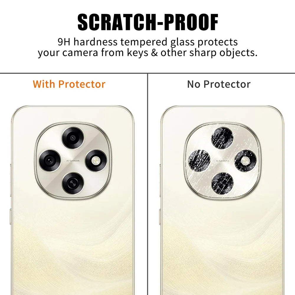 For Oppo F31 Pro 5G Full Cover Camera Lens Protector High Definition Anti Fingerprint AR Tempered Glass Lens Film - Transparent - 4