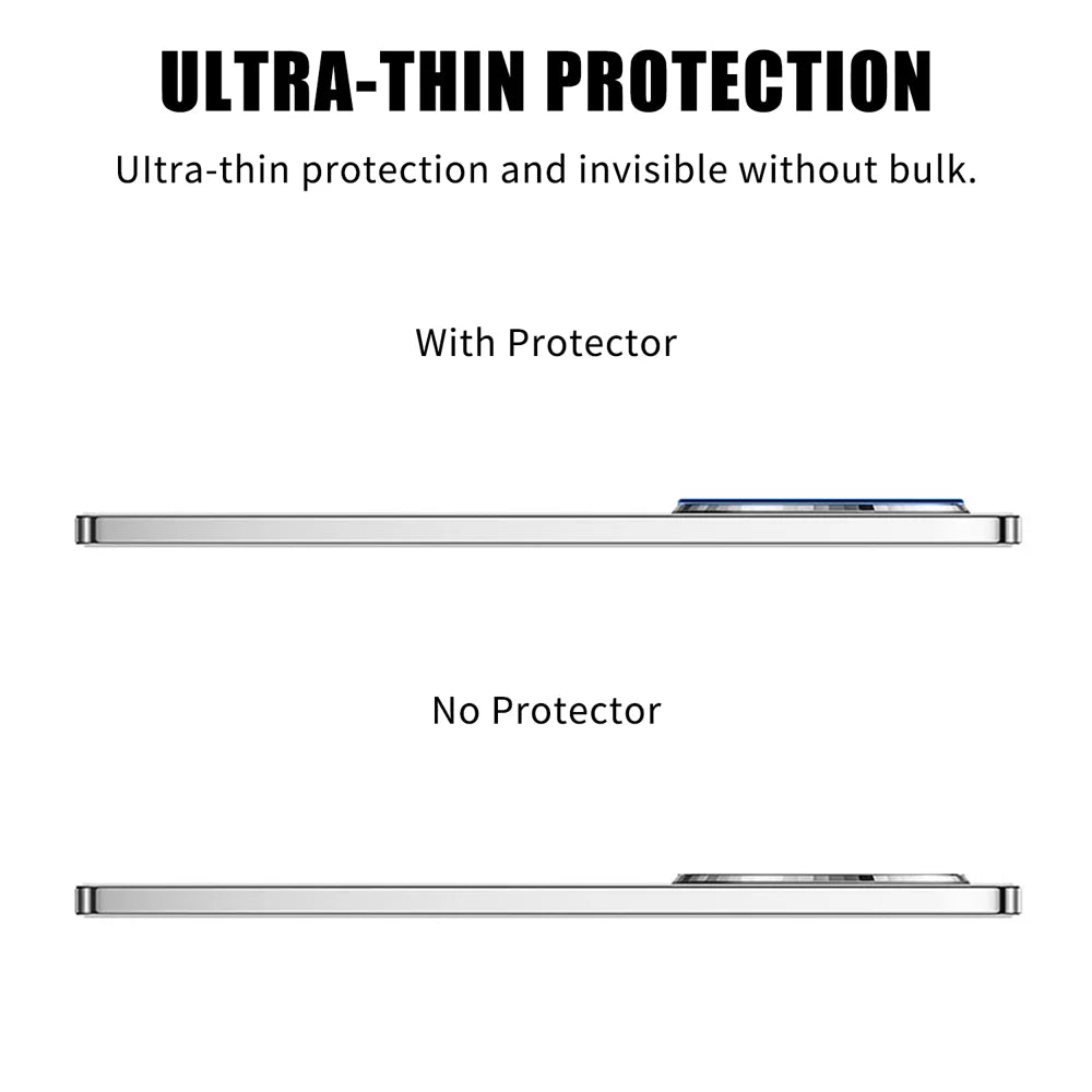 For Oppo A6 GT 5G / Oppo F31 Pro+ 5G Full Cover Camera Lens Protector High Definition Anti Fingerprint AR Tempered Glass Lens Film - Transparent - 3