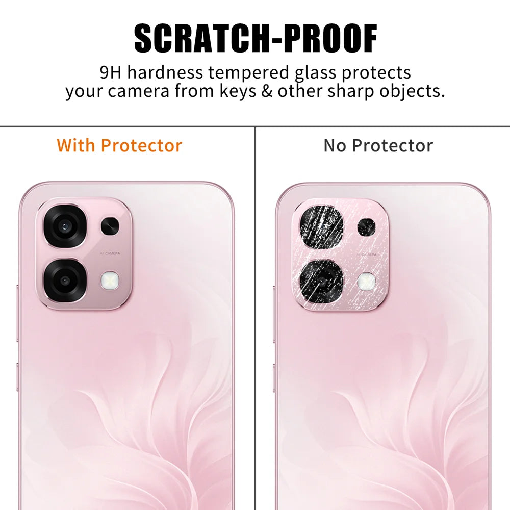 For Oppo A6 Pro 5G / Oppo F31 5G Full Cover Camera Lens Protector High Definition Anti Fingerprint AR Tempered Glass Lens Film - Transparent - 4