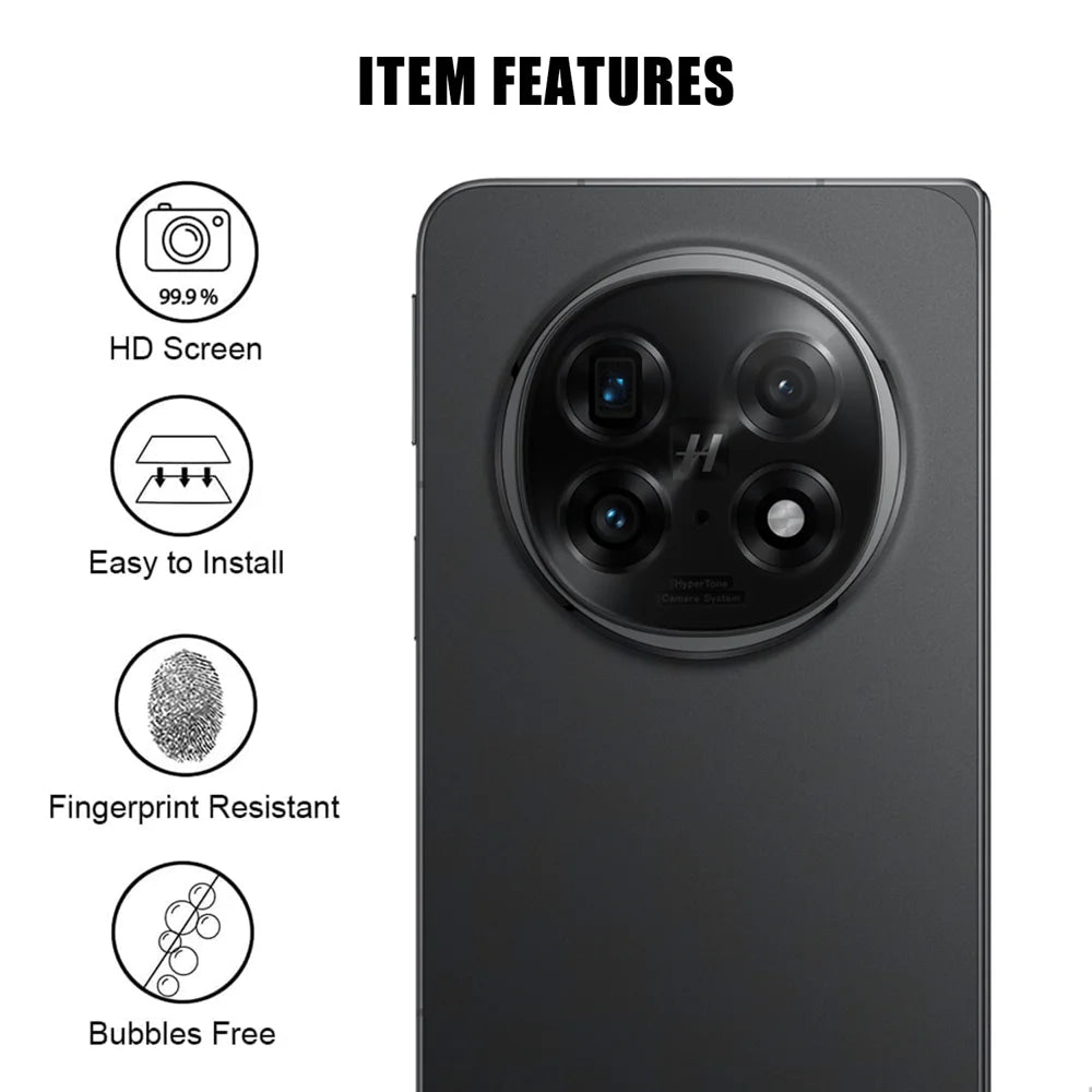 For Oppo Find N5 5G Full Cover Camera Lens Protector High Definition Anti Fingerprint AR Tempered Glass Lens Film - Transparent - 2