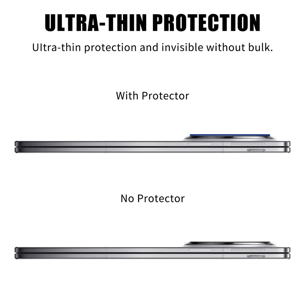 For Oppo Find N5 5G Full Cover Camera Lens Protector High Definition Anti Fingerprint AR Tempered Glass Lens Film - Transparent - 3