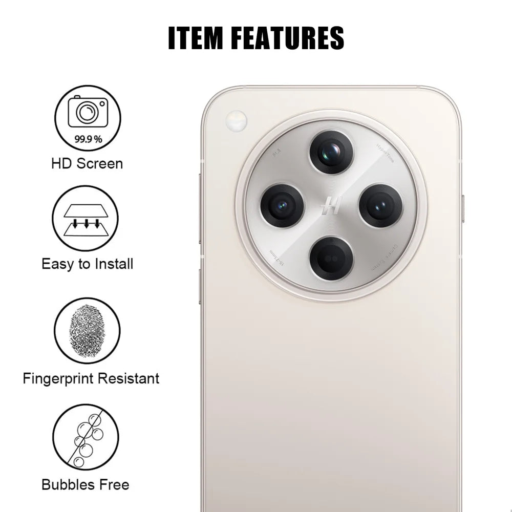 For Oppo Find X8 5G Full Cover Camera Lens Protector High Definition Anti Fingerprint AR Tempered Glass Lens Film - Transparent - 2