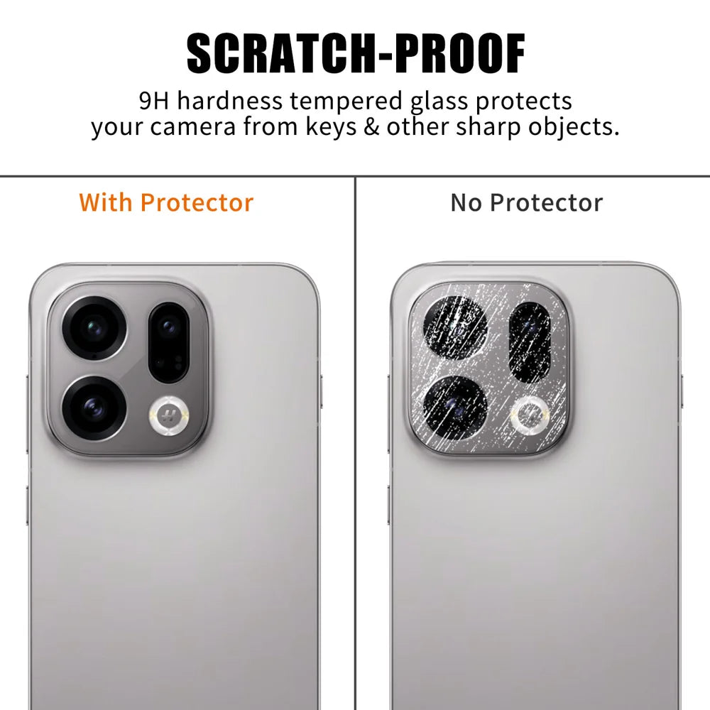 For Oppo Find X9 5G Full Cover Camera Lens Protector High Definition Anti Fingerprint AR Tempered Glass Lens Film - Transparent - 4