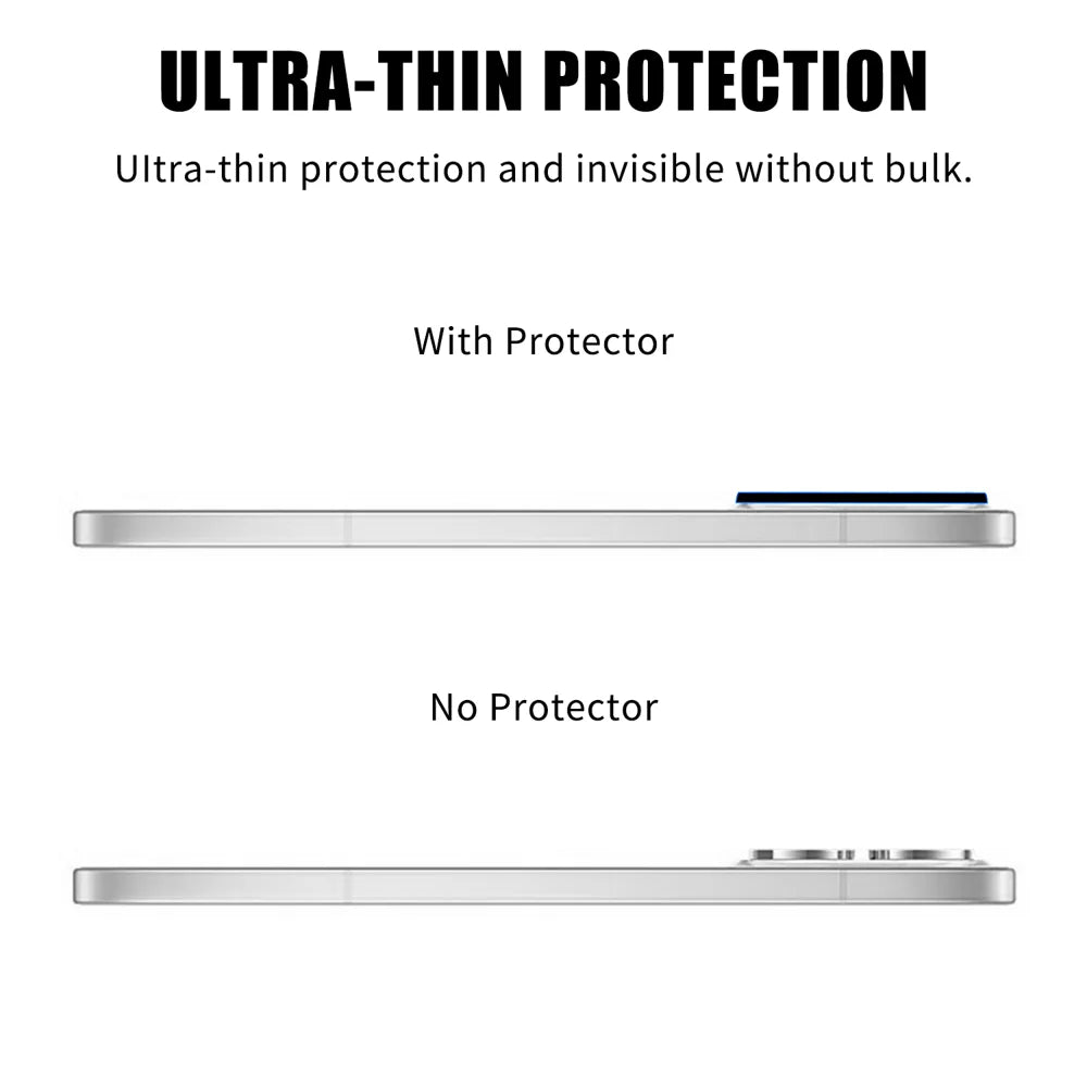 For Oppo Reno15 F 5G / Oppo Reno15 5G (Global) Full Cover Camera Lens Protector High Definition Anti Fingerprint AR Tempered Glass Lens Film - Transparent - 3