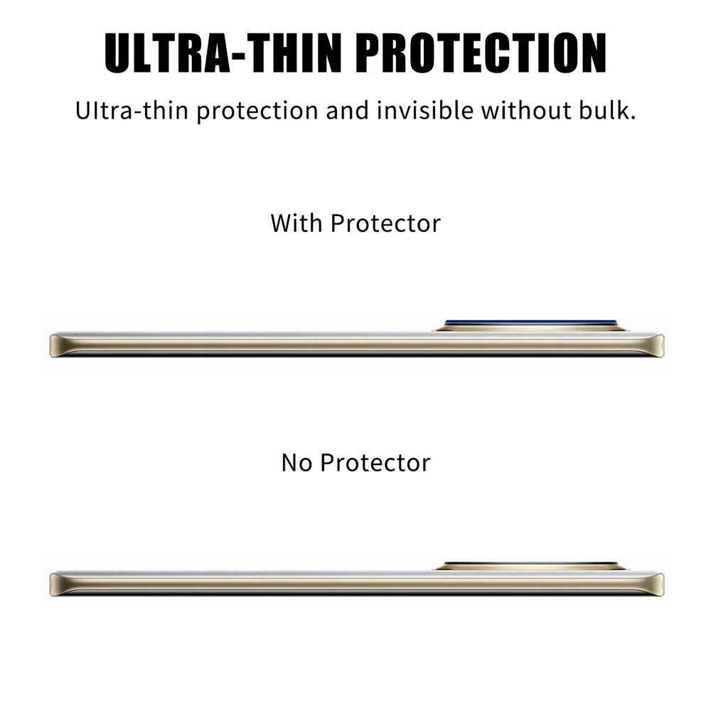 For Realme 14 Pro+ 5G / Realme 14 Pro 5G Full Cover Camera Lens Protector High Definition Anti Fingerprint AR Tempered Glass Lens Film - Transparent - 3