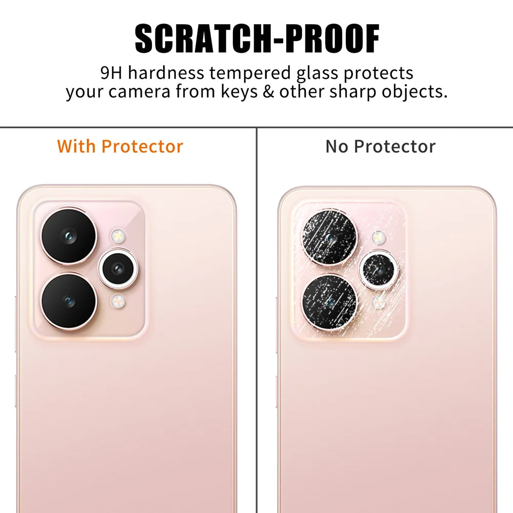 For Realme 15 5G Full Cover Camera Lens Protector High Definition Anti Fingerprint AR Tempered Glass Lens Film - Transparent - 4