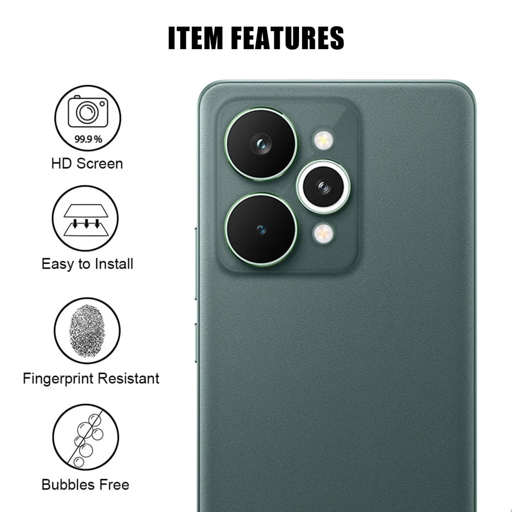 For Realme 15 Pro 5G Full Cover Camera Lens Protector High Definition Anti Fingerprint AR Tempered Glass Lens Film - Transparent - 2