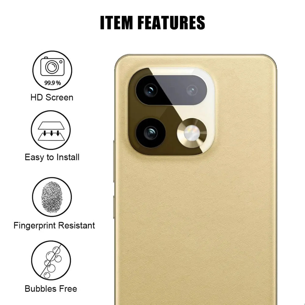 For Realme 16 Pro+ 5G Full Cover Camera Lens Protector High Definition Anti Fingerprint AR Tempered Glass Lens Film - Transparent - 2