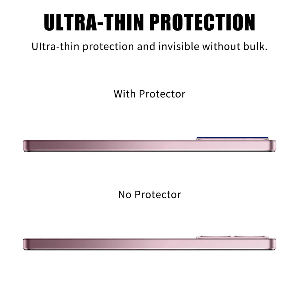 For Realme P3 5G Full Cover Camera Lens Protector High Definition Anti Fingerprint AR Tempered Glass Lens Film - Transparent - 3