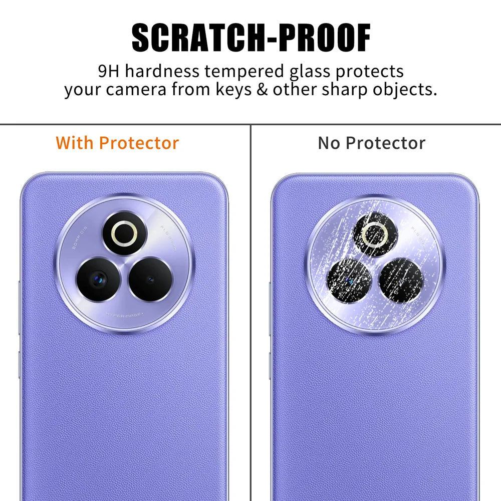 For Realme P3 Pro 5G Full Cover Camera Lens Protector High Definition Anti Fingerprint AR Tempered Glass Lens Film - Transparent - 4