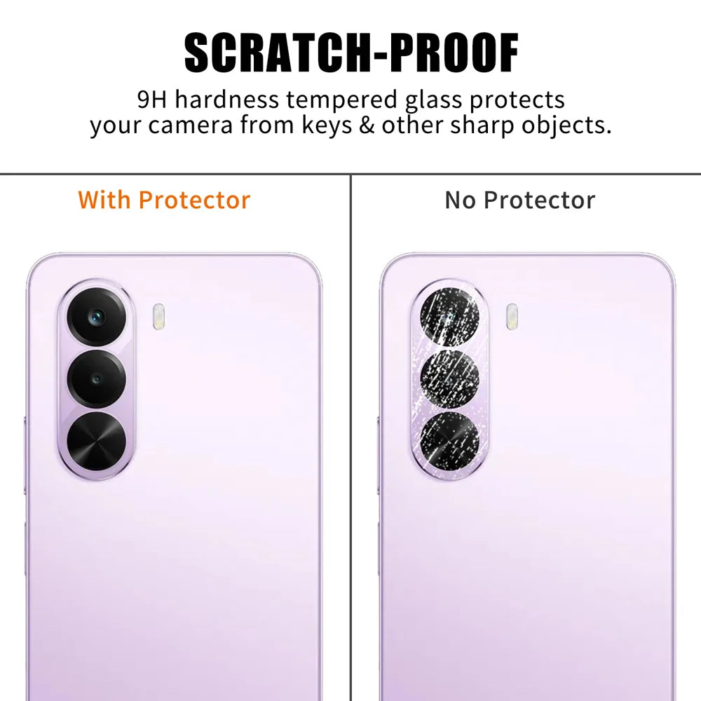 For Realme P4x 5G Full Cover Camera Lens Protector High Definition Anti Fingerprint AR Tempered Glass Lens Film - Transparent - 4